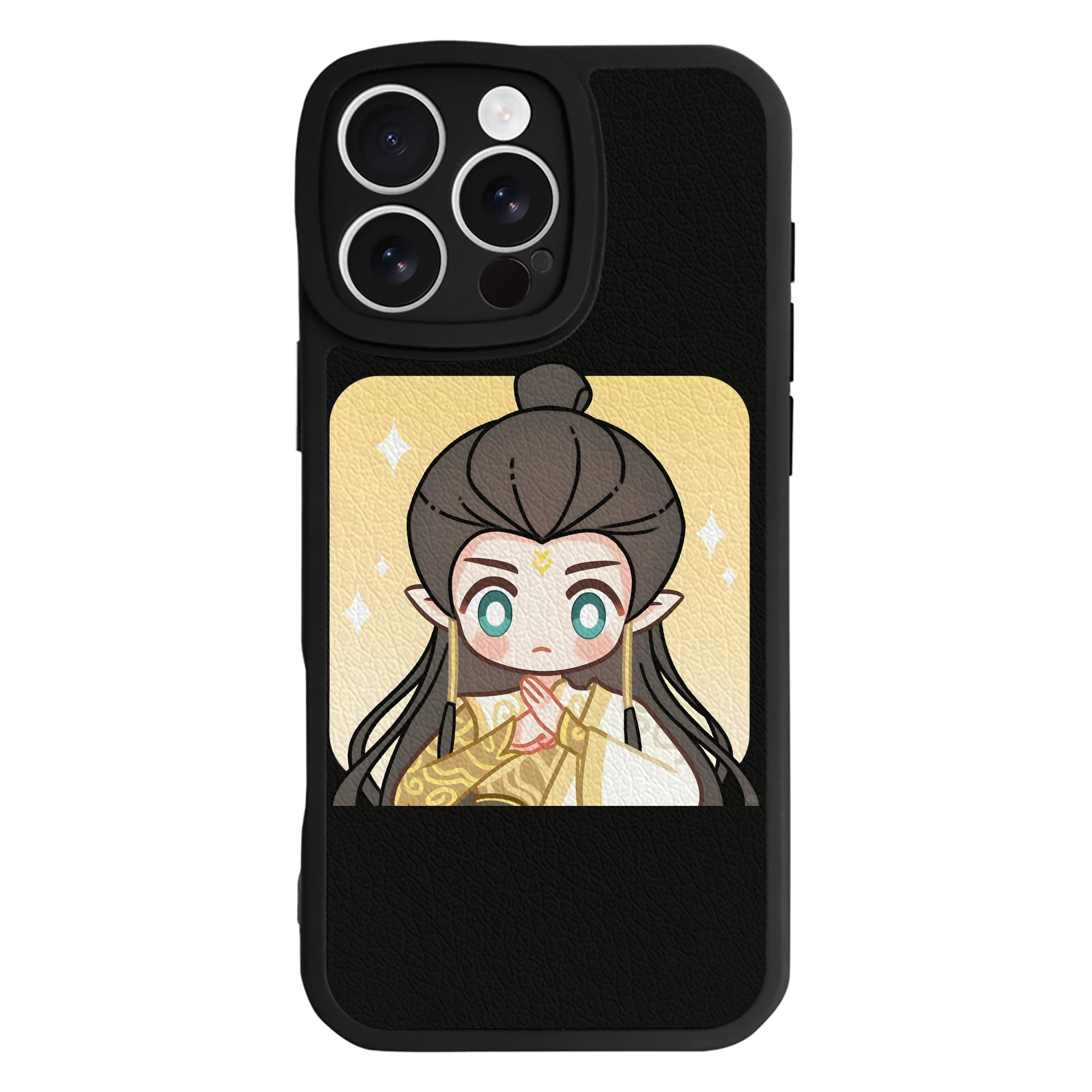 （画像用） Ne Zha 2 ナタ 魔童の大暴れ 【iPhone 16シリーズ対応】シリコンスマホケース（レザー調） 材質：シリコン
